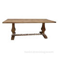 Salvaged Wood Trestle Table (Dining Table P236)